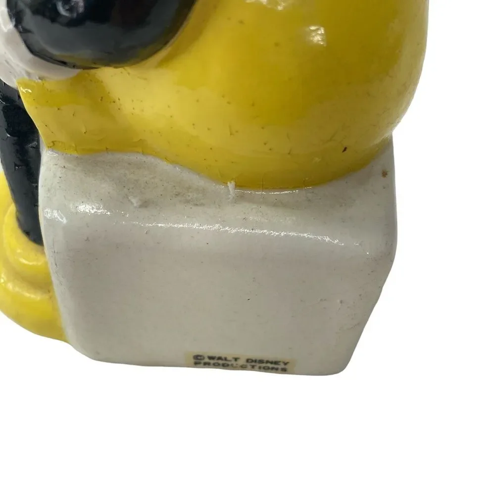 Walt Disney Mickey Mouse with Book Schmid Japan Porcelain Figurine‎ Vtg